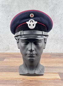 WW2 German Fire Police Visor Hat Cap