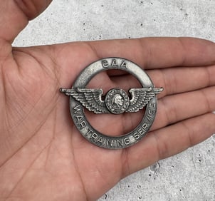CAA Civil Aeronautics Authority War Training Badge