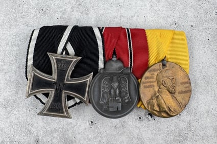 WW2 German Iron Cross Army Medal Bar