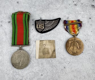 WW1 WW2 Air Corps Medal Grouping