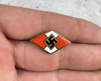 WW2 German HJ Hitler Youth Enameled Badge