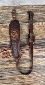 NRA Tooled Leather Rifle Sling
