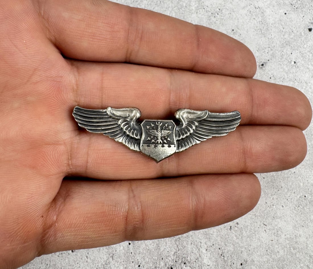 Korean War N.S. Meyer Navigator Sterling Wings: 2" long.