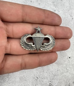 Vietnam War Airborne Senior Jump Wings Sterling