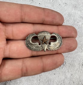 WW2 Airborne Sterling Silver Jump Wings