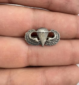 WW2 Airborne Sterling Silver Jump Wings