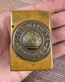 WW1 WWI German Gott Mit Uns Brass Match Holder