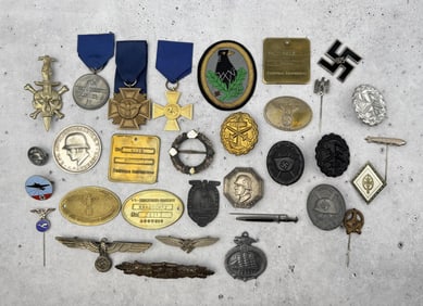 Collection of WW2 German Medals Badges