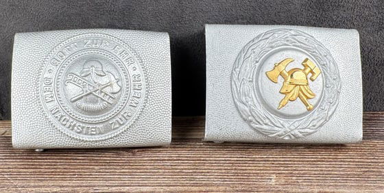 WW2 German Fire Department Belt Buckles