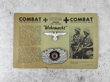 WW2 German Army Visor Cap Insignia