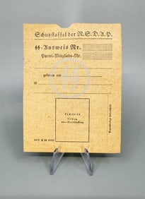 WW2 German SS Membership Card