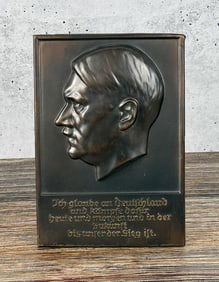 WW2 German Adolf Hitler Wall Relief Plaque