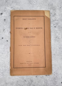 Incidents in the War in Missouri