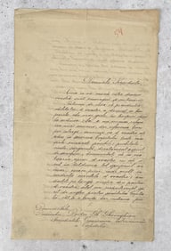 Romanian Letter from Iosif Gheorghian