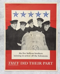 WW2 Sullivan Brothers Missing in Action Poster