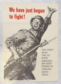 WW2 We Have Just Begun to Fight Poster