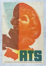 WW2 A.T.S. Auxiliary Territorial Service Poster