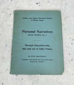 Personal Narratives Sixth Series No 7