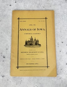 Annals of Iowa April 1910