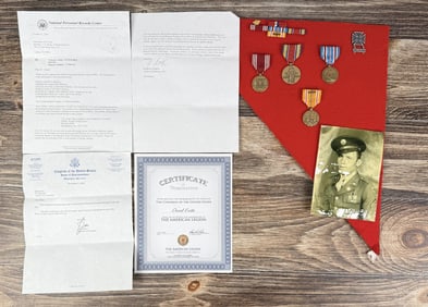 WW2 US Army Named Medal Collection