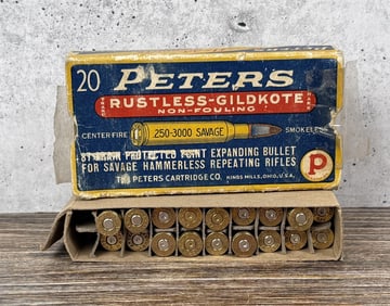 Peters .250-3000 Savage Ammo and Brass