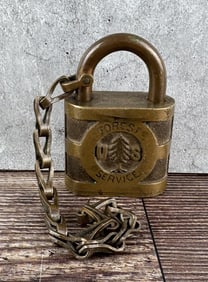 Yale USFS US Forest Service Tree Padlock Lock