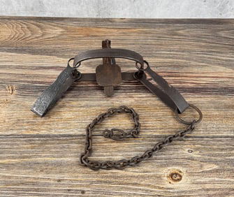 Miles Standish Hand Forged Double Spring Trap