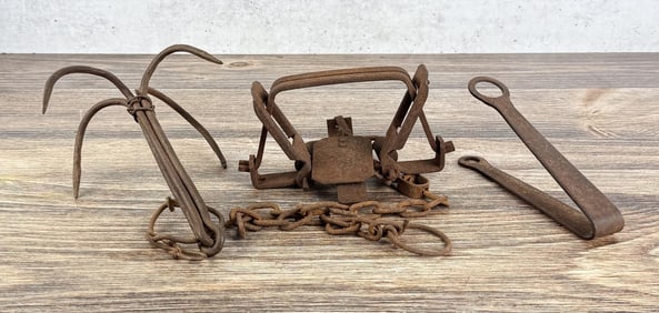 Collection of Assorted Trap Parts
