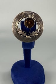 Scottish Sterling Cairngorm Brooch