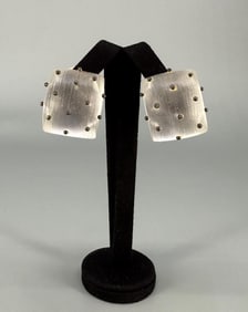 Alexis Bittar Carved Lucite Earrings