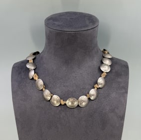 Buffalo Nickel Button Necklace