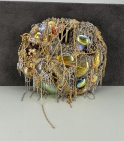 Unusual Costume Jewelry Rhinestone Belt Buckle