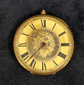 14k Gold French Fusee Pocket Watch