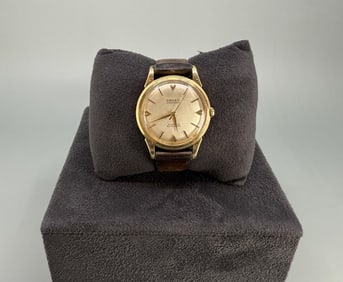 14k Gold Gruen Precision 23 Jewels Autowind Watch