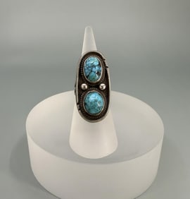 Navajo Sterling Silver Turquoise Ring