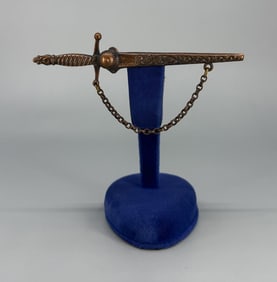 Style Metal Spec NY Sword Brooch