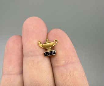 10K Gold California Scholarship Federation Pin