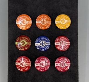 Missoula Local Hotel Workers Union Button Pins