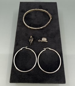 Grouping of Sterling Silver Jewelry