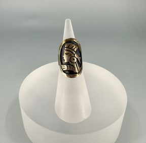 Taxco Mexico Aztec Sterling Silver Ring