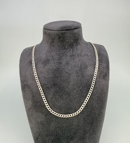 Sterling Silver Figaro Chain Necklace