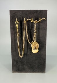 10k Gold BPOE Elks Lodge Elk Tooth Watch Fob