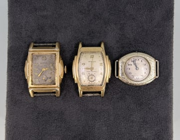 Group of Benrus Art Deco Watches