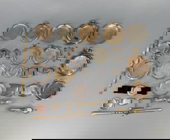 Large Collection of Gold Filled Watch Cases