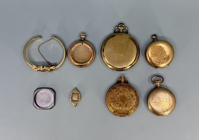 Collection of Gold Filled Watch Cases