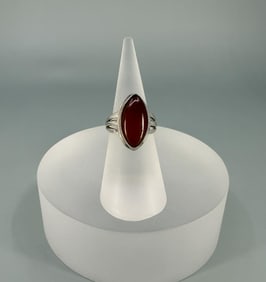 Sterling Silver Carnelian Ring