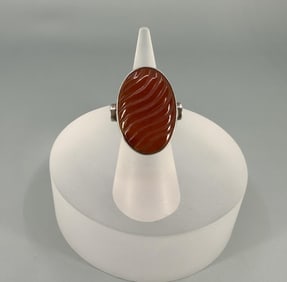 Sterling Silver Carnelian Ring