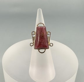 Sterling Silver Rhodonite Ring