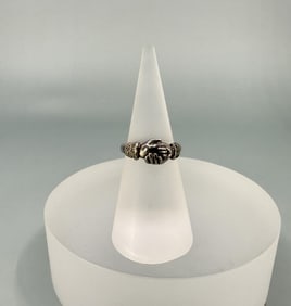 Sterling Silver Fede Gimmel Promise Ring