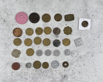 Collection Of Montana Trade Tokens